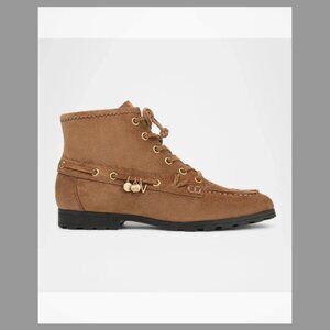 Veronica Beard NIB Phaedra Suede Charm Ankle Boots (ORIG $495) (SIZE 7B)